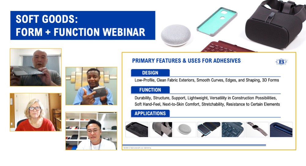 Webinar Featured Bonding in Soft Goods Applications for Consumer Electronics Bemis Associates
